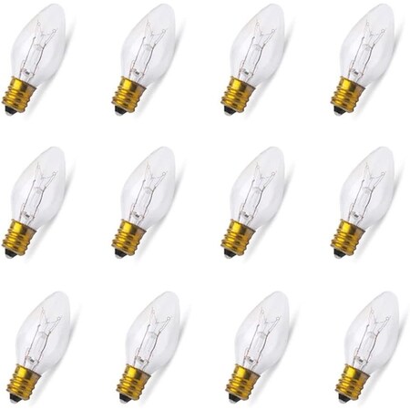 Incandescent C Shape Bulb, Replacement For Donsbulbs 7C7, PK10